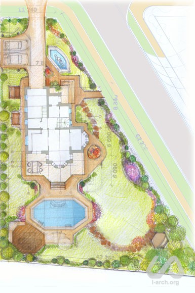 Sketch of masterplan