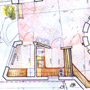 Supportive bloc. Sketch of the plan